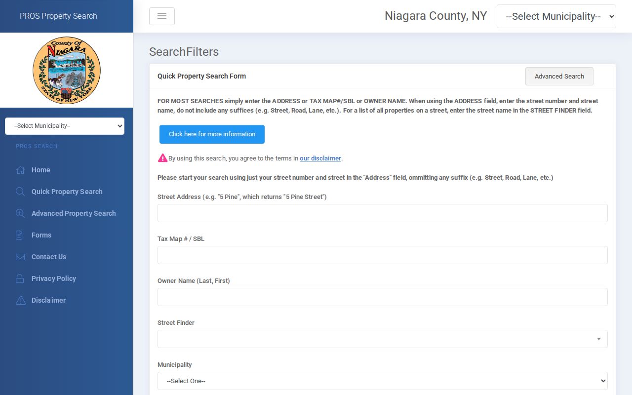 Town of Lockport residents directory PROS-GAR property search