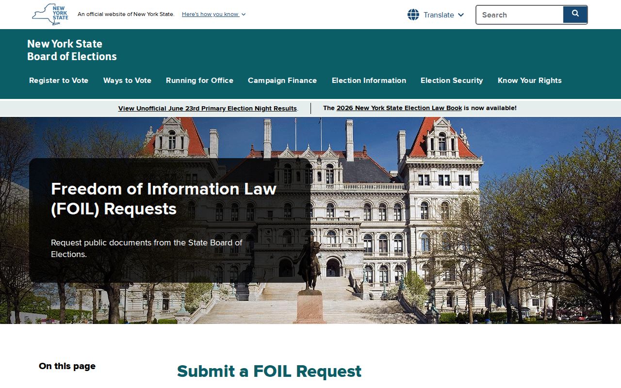 Town of Lockport neighbors and New York voter-record FOIL limits